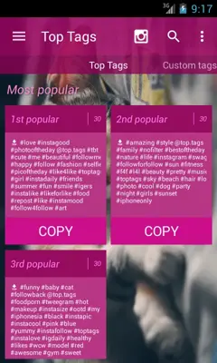 Top Tags android App screenshot 3